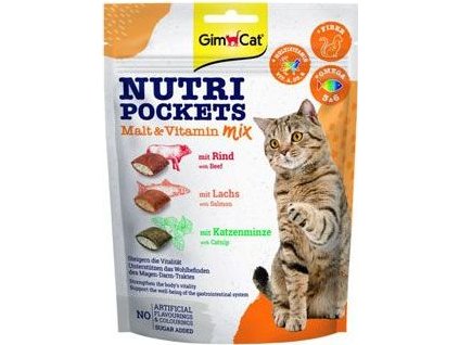 Pamlsky pro kočky GIMCAT, malt & vitamin mix 150 g