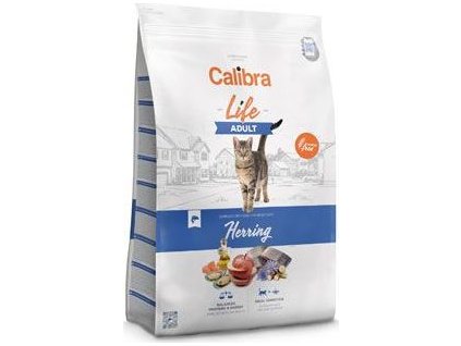 Granule pro kočky CALIBRA, sleď, 1,5 kg