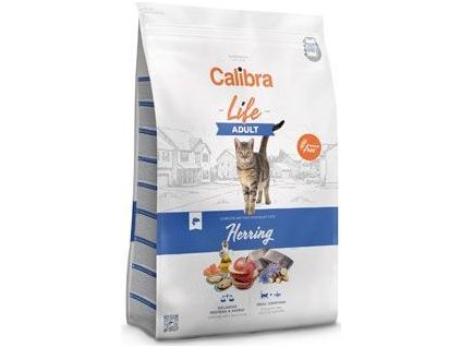 Granule pro kočky CALIBRA, sleď, 6 kg