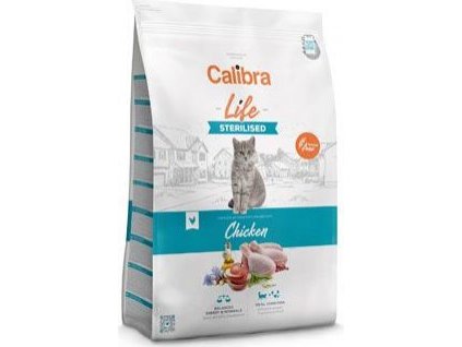 Granule pro kočky CALIBRA, sterilised, kuřecí, 1,5 kg