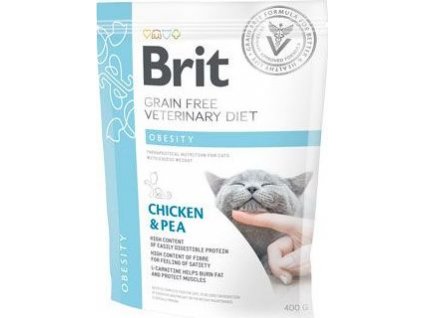 Granule pro kočky BRIT, obesity, 400 g