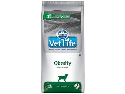 Granule pro psy VET LIFE NATURAL, obesity, 12 kg