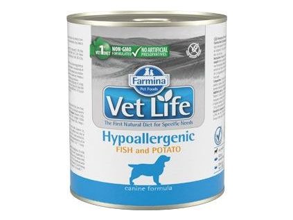 Konzerva pro psy VET LIFE NATURAL, hypoallergenic, 300 g
