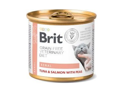 Konzerva pro kočky BRIT, renal, 200 g