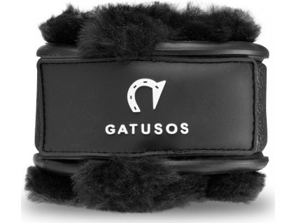 Chrániče na spěnky Deluxe GATUSOS, s beránkem, pár, černé