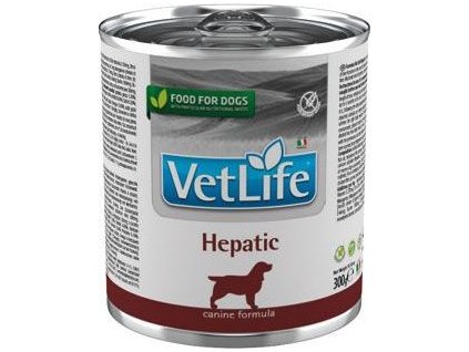 Konzerva pro psy VET LIFE NATURAL, hepatic, 300 g