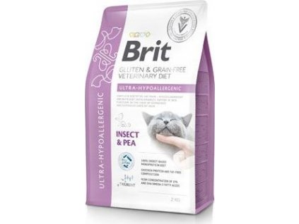 Granule pro kočky BRIT, ultra hypoallergenic, 2 kg