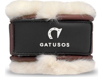 Chrániče na spěnky Deluxe GATUSOS, s beránkem, pár, hnědé