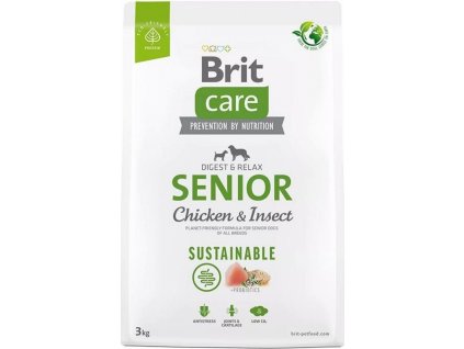 Granule Brit Care Dog Sustainable Senior, 3 kg