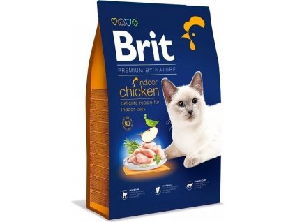 Granule Brit Premium Cat by Nature Indoor Chicken, 800 g