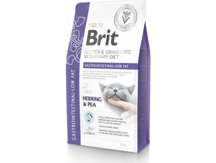 Granule Brit VD Cat GF Gastrointestinal-Low fat, 400 g