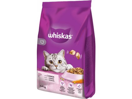 Granule pro kočky Whiskas Dry, s lososem, 1,4 kg