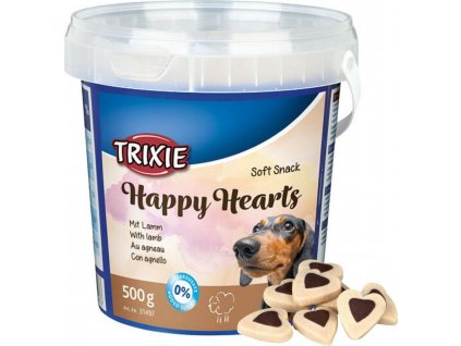 Pamlsky pro psy Trixie Soft Snack, Happy Hearts jehněčí, 500 g