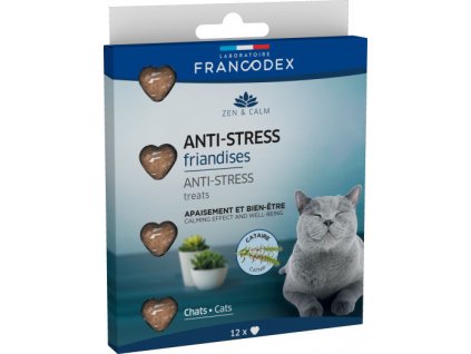 Pamlsky pro kočky Francodex Anti-Stress, 12 ks