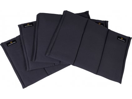 Podložky pod bandáže EQUESTRO, 4 ks, dark grey