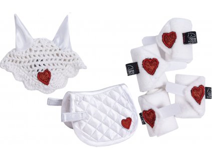 Set competition Cuddle Pony HKM, white/red