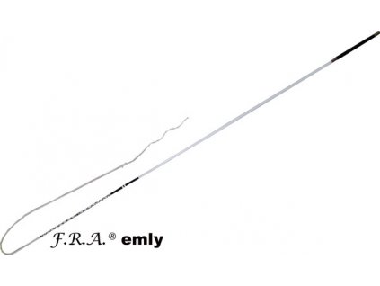 Bič vozatajský Emly F.R.A., 1,6m, bílý