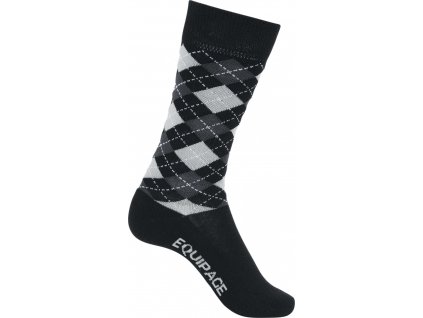 Ponožky Lax Argyle Equipage, pár, černé