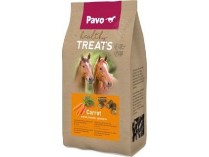 Pamlsky pro koně Healthy PAVO, 1 kg, mrkvové