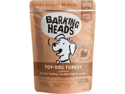 BARKING HEADS Top Dog Turkey kapsička 300 g