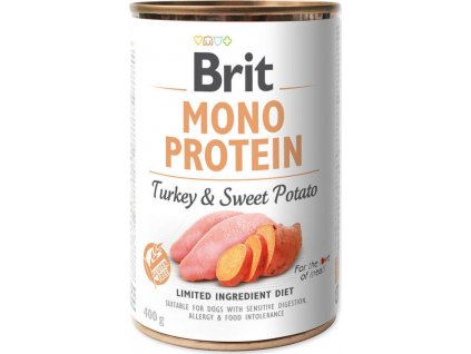 Brit Dog konz Mono Protein Turkey & Sweet Potato 400 g