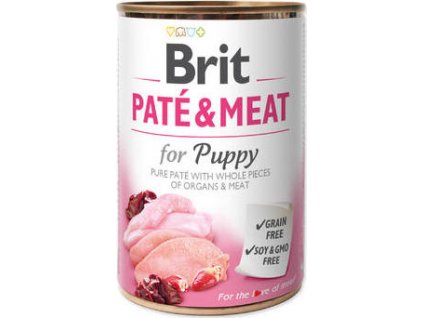 Konzerva pro psy Paté & Meat Puppy Brit, 400 g