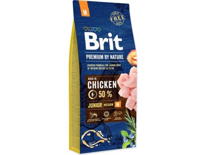 Brit Premium Dog by Nature Junior M 15 kg
