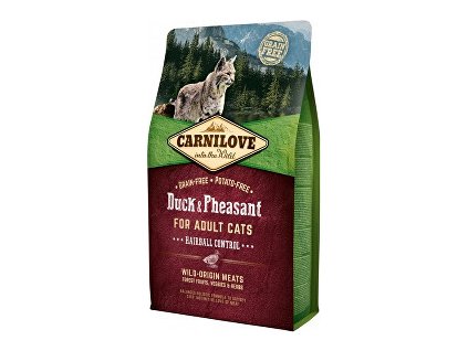 Carnilove Cat Duck&Pheasant Adult Hairball Contr 2 kg