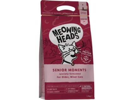 Granule pro kočky Meowing Heads, Senior Moments, 1,5 kg