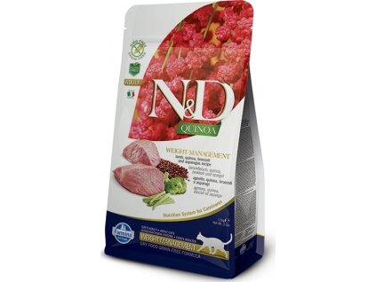 N&D GF Quinoa CAT Weight Management Lamb & Broccoli 1,5 kg