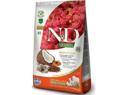 N&D GF Quinoa DOG Skin & Coat Herring & Coconut 7 kg