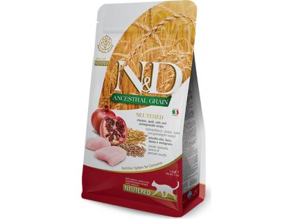 N&D LG CAT Neutered Chicken & Pomegranate 10 kg