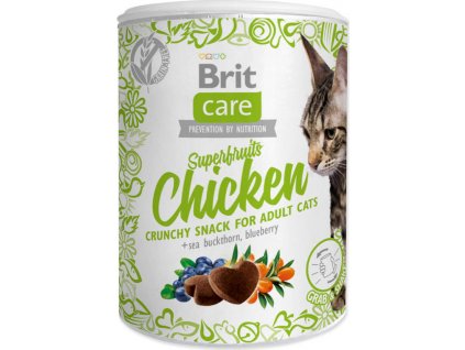 Pamlsky pro kočky Brit Care, Superfruits Chicken, 100 g