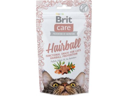 Pamlsky pro kočky Brit Care, Hairball, 50 g