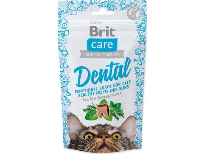 Pamlsky pro kočky Brit Care, Dental, 50 g