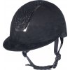 Helma jezdecká Lady Shield Sparkle Velours HKM, černá