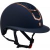 Helma Eclipse Stone Mat Wide Visor EQUESTRO, navy/rose gold