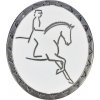 Brož Dressage Rider Umbria Equitazione, černá