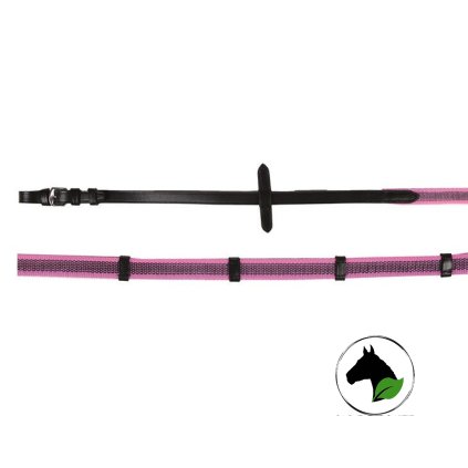 Otěže protkané gumou