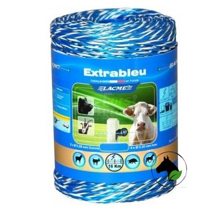 Lanko pro elektrický ohradník EXTRABLEU modrá/bílá