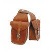 LEATHER LAKOTA FRONT SADDLEBAG BORDER STAMP