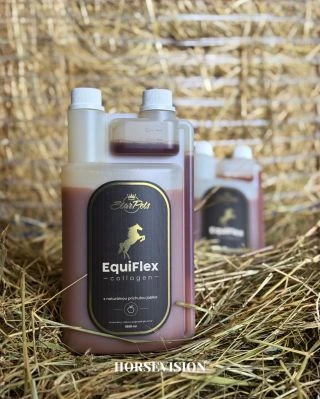 Kĺby koní niekedy dostanú poriadne zabrať a preto je dobre myslieť aj na ich podporu ✨ EquiFlex Collagen je tekutý doplnok...