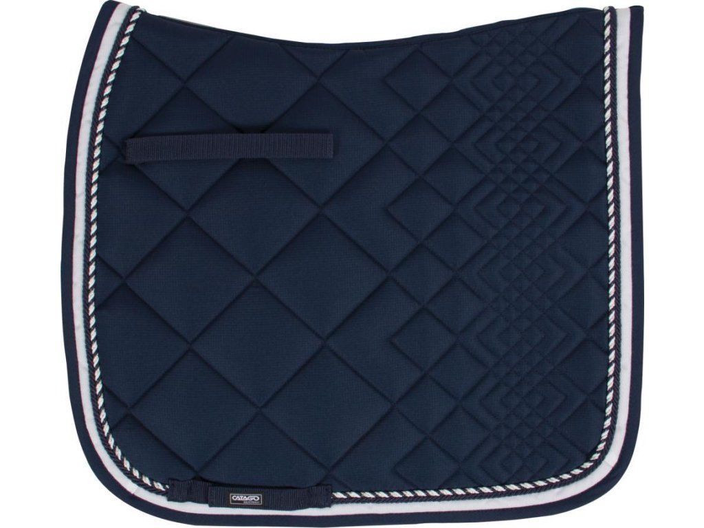 Dečka podsedlová Diamond CATAGO, drezurní, navy/white (Velikost COB/FULL)