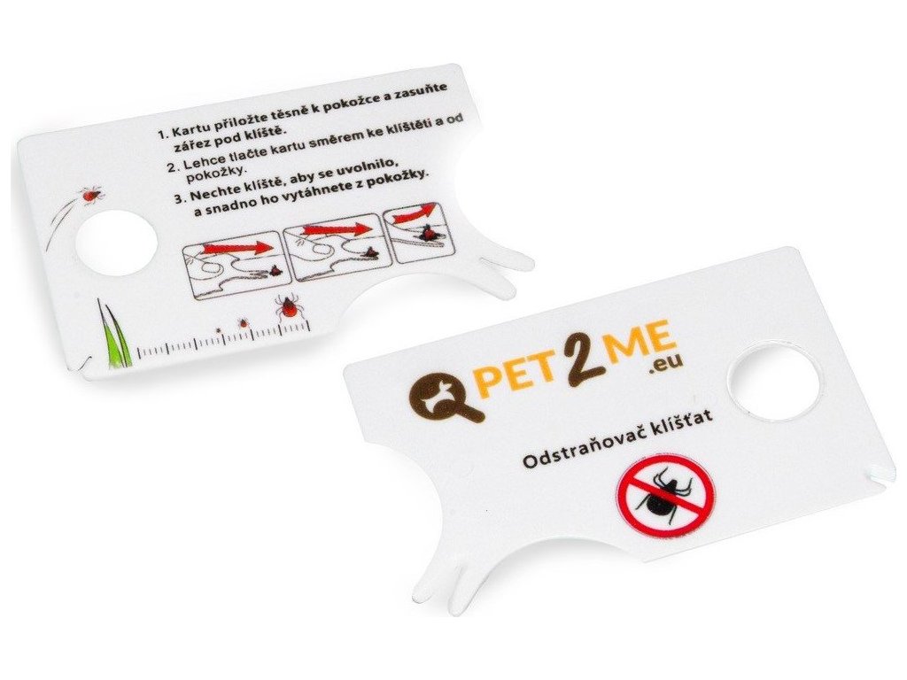 Odstraňovač klíšťat Pet2Me, s lupou