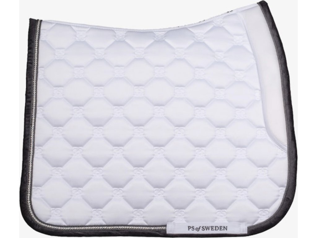 Dečka podsedlová Vintage Monogram PS of Sweden, drezurní, white/black