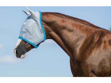 Maska proti hmyzu Amigo, s ochranou uší, baby blue/electric blue