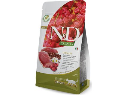 N&D GF Quinoa CAT Urinary Duck & Cranberry 5 kg