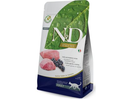 N&D GF PRIME CAT Adult Lamb & Blueberry 10 kg