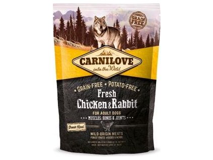 Granule pro psy Carnilove, Fresh Chicken & Rabbit, 1,5 kg