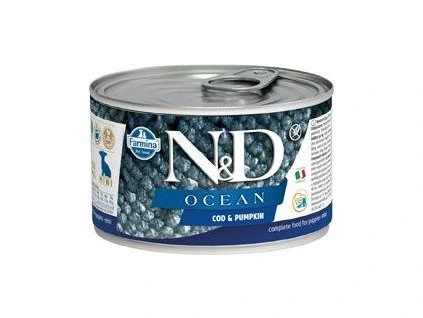 Konzerva pro psy N&D DOG OCEAN Puppy Codfish & Pumpkin Mini, 140 g